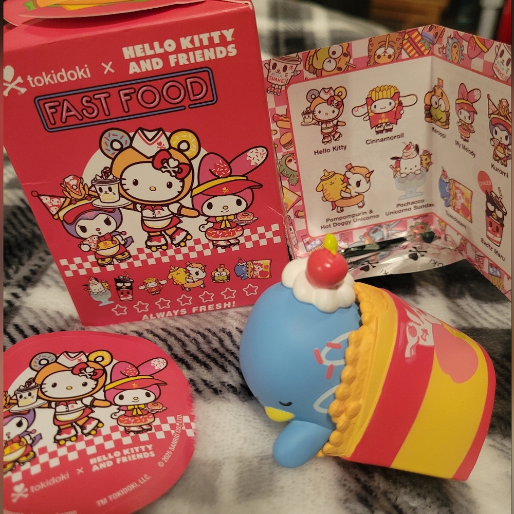 TOKIDOKI × HELLO KITTY & FRIENDS Fast Food Blind Box Collectible- Tuxedo Sam